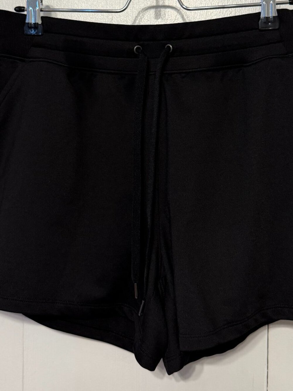 Tek Gear On-the-Go Black Athletic Lounge Shorts Women’s Large